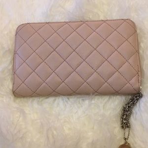 Blush Pink Quilted Wallet
